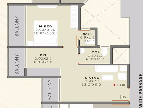 Shree Ganesh Plaza Pushpak Nagar floor plan
