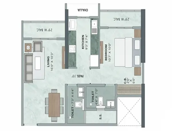 Atlanta Enclave Shilphata floor plan