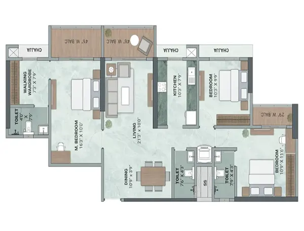 Atlanta Enclave Shilphata floor plan