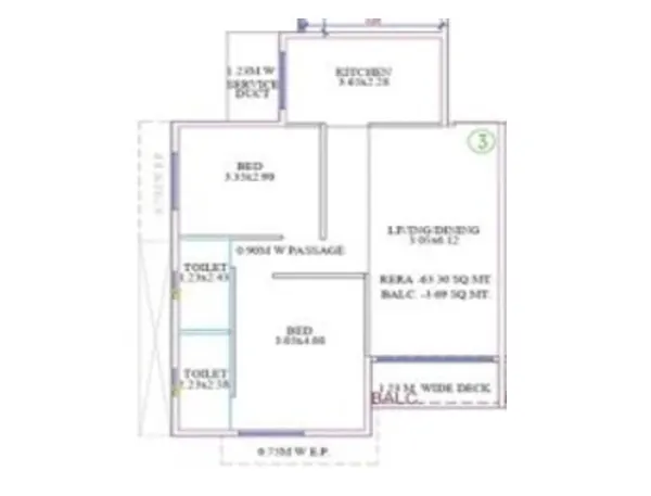 Seasons Mannat Kalyan floor plan