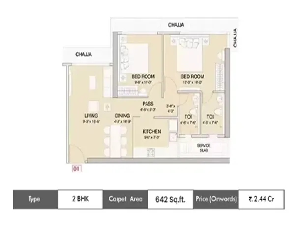 Ruparel Vivanza Byculla floor plan