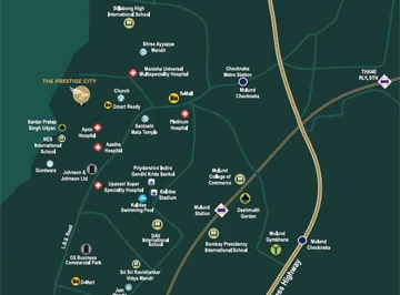 Bellanza The Prestige City Location Map