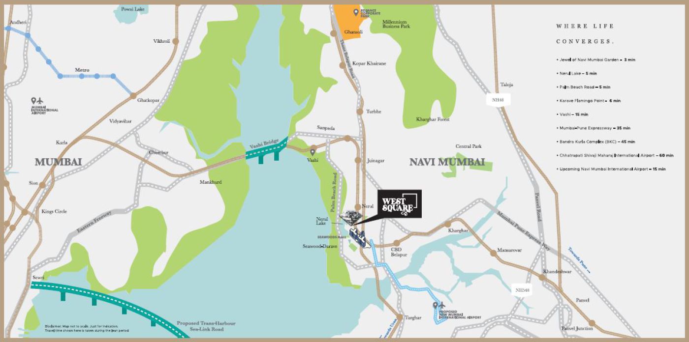 Lnt Seawoods West Square Jasper Amber Location Map