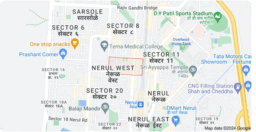Vihaan Nerul Sector 10 Location Map