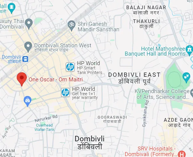 One Oscar Dombivli East Location Map