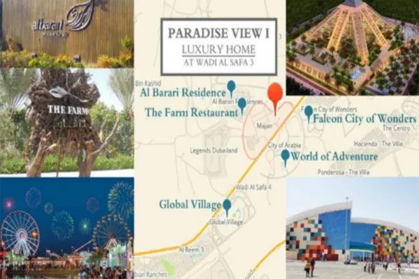 Paradise View Dubai Blanco Thornton location map Paradise View Dubai Blanco Thornton
