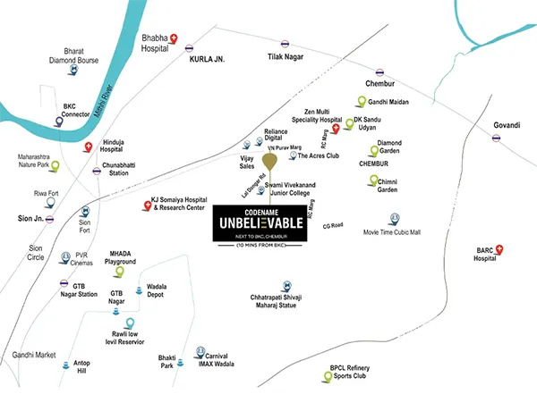 71 Midtown Chembur location map 71 Midtown Chembur