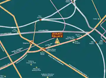 Arihant Avanti Palace location map Arihant Avanti Palace