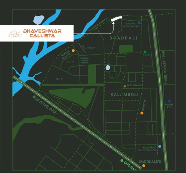 Bhaveshwar Calista Kalamboli location map Bhaveshwar Calista Kalamboli