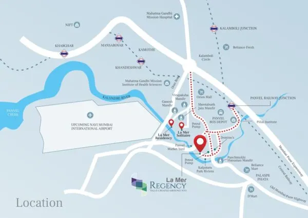 LA Mer One Palaspe Panvel Location Map
