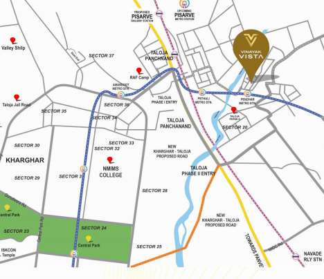 Vinayak Vista Taloja Location Map
