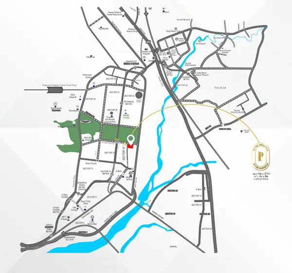 19 The Pinnacle Kharghar Location Map