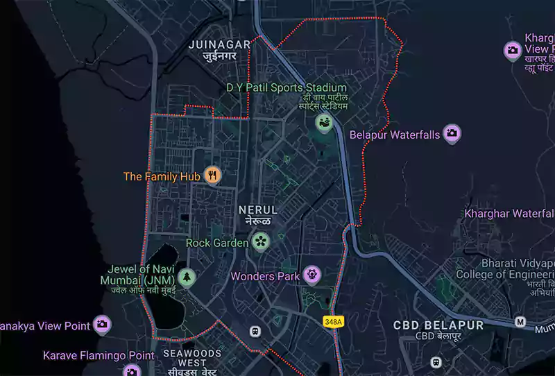 Dream Gate Turbhe Location Map