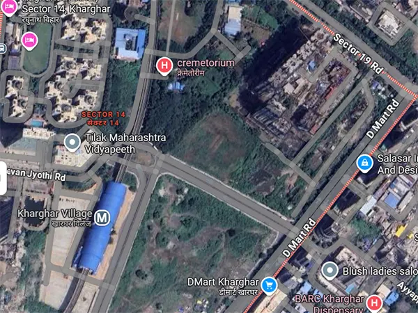 Vihaan Kharghar Sector 14 New Commercial Project Location Map