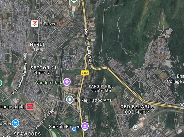 Hitech One NX Nerul Location Map