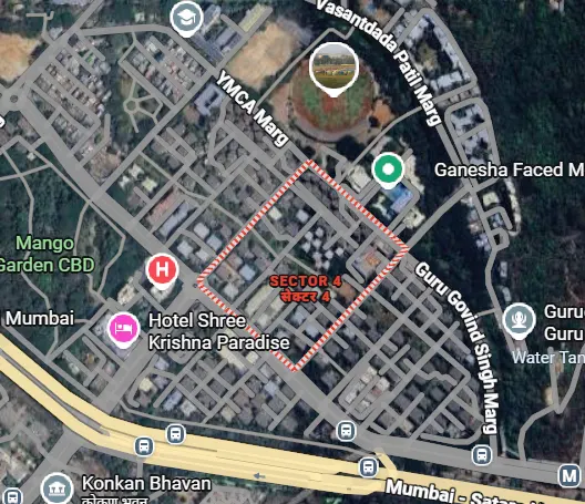 Lakhani CBD Belapur Location Map