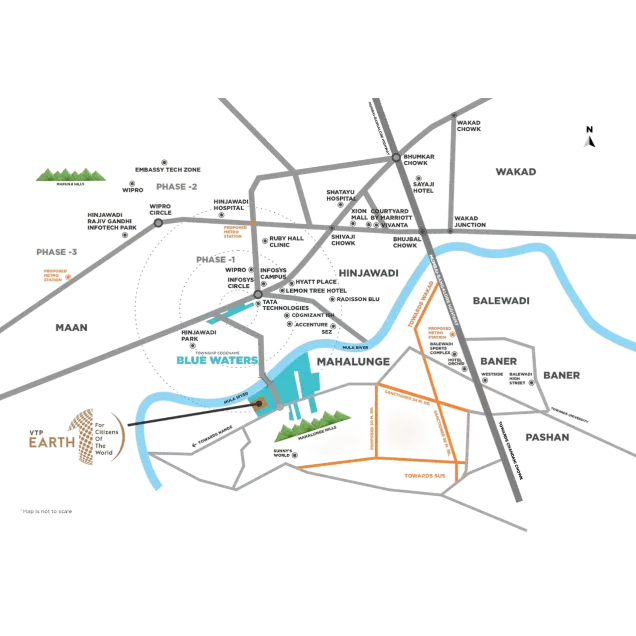 Vtp Earth One Pune Location Map