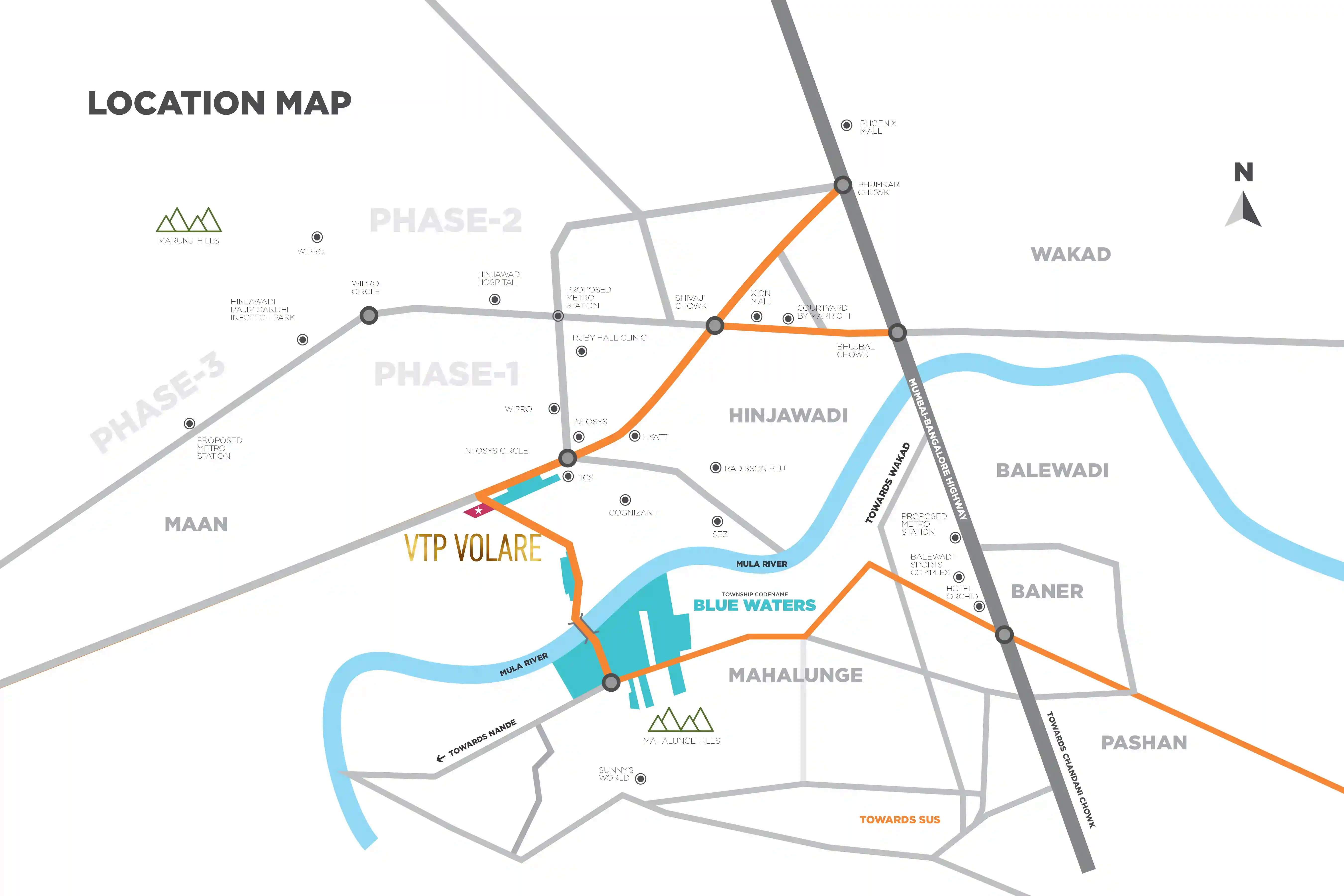VTP Volare Hinjewadi Location Map