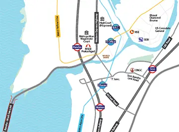 Labhdi BKC Edge Location Map