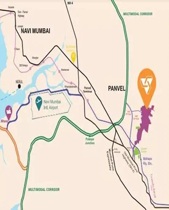 Wadhwa Wow Panvel Location Map