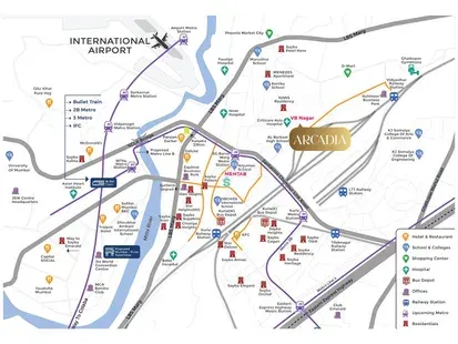 Sayba Arcadia Kurla West Location Map