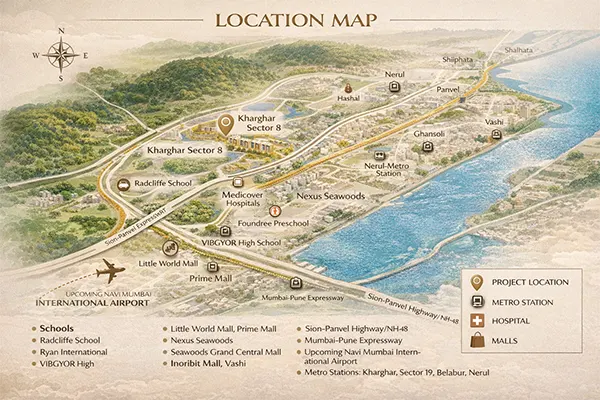 The Domus Waterfront Location Map