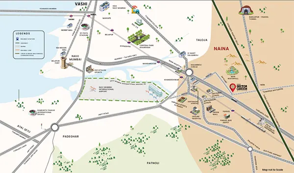 Olive Sector Green Panvel Location Map