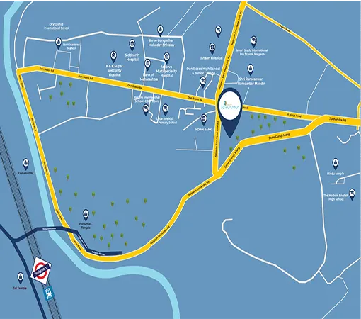Nakshatra Nirvana Naigaon Location Map