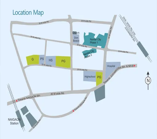 Navkar Majestic Naigaon Location Map