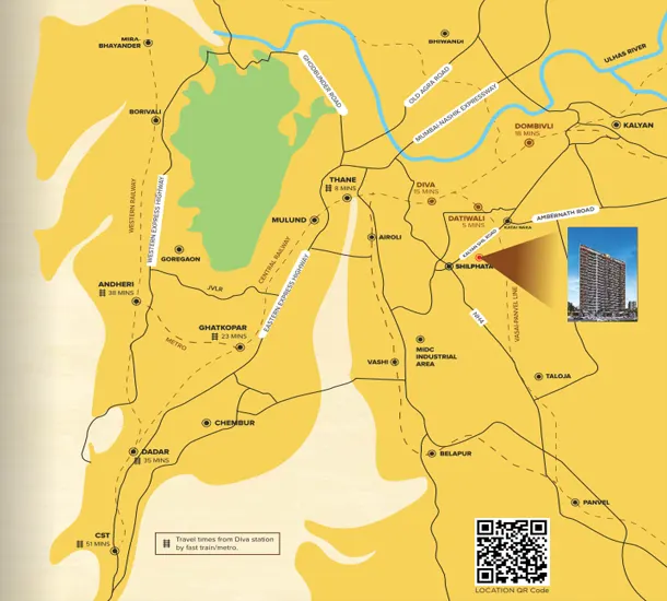 Shivalaya Heights Shilphata Location Map