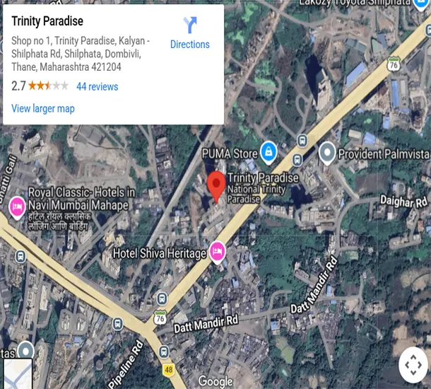 National Trinity Paradise Location Map