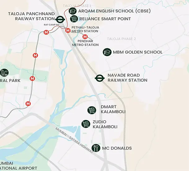 Green Avenue Pisarve Location Map