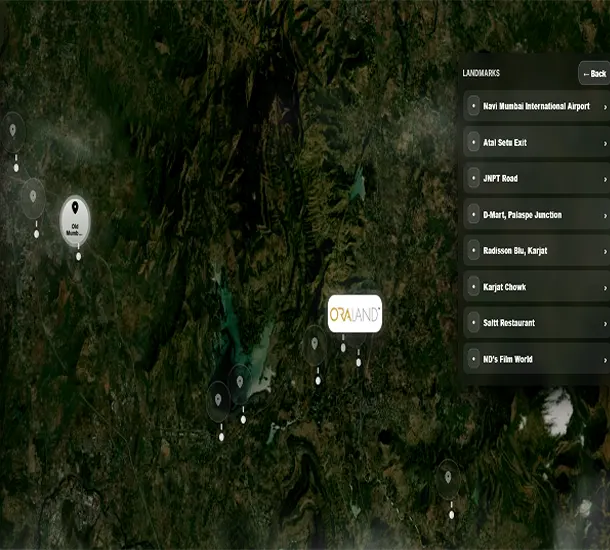 T60 Ora Land Karjat Location Map