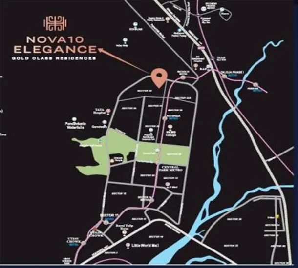 Nova 10 Elegance Kharghar Location Map