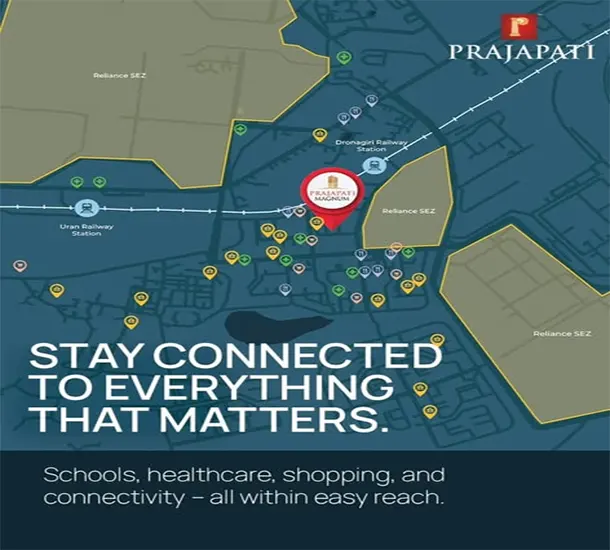 Prajapati Magnum Dronagiri Location Map