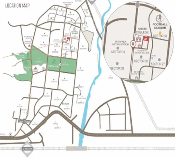 Shreeji Today Golf View Kharghar Location Map