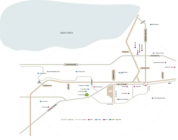 Lunaris by Raheja Juinagar New Launch Location Map