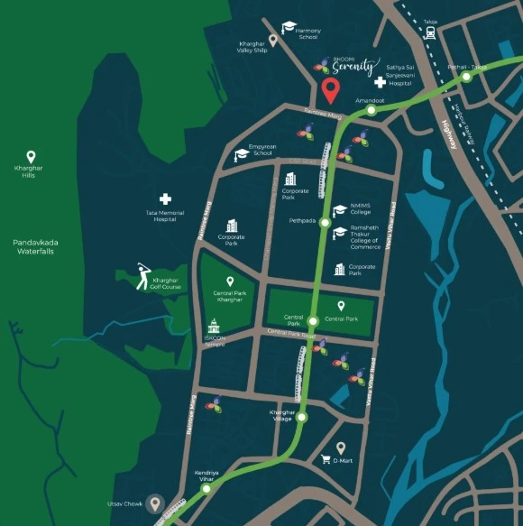Bhoomi Serenity Location Map