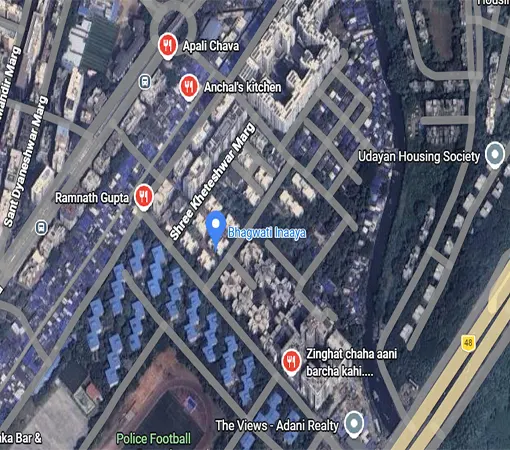 Bhagwati Innaya Ghatkopar Location Map