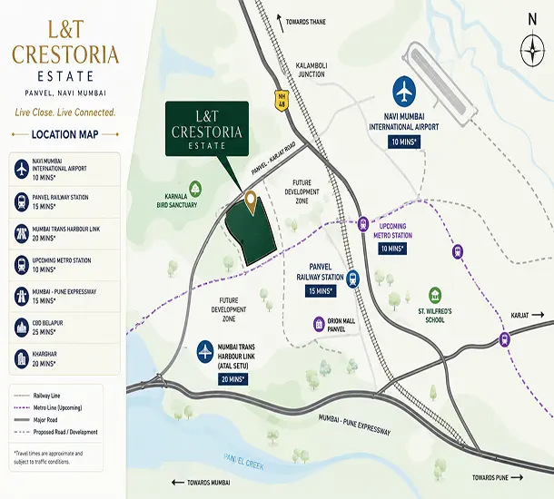 L&t Crestoria Panvel Location Map
