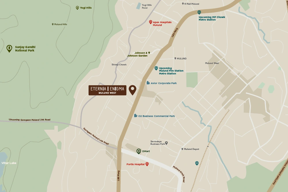 Oberoi Eternia Enigma Location Map