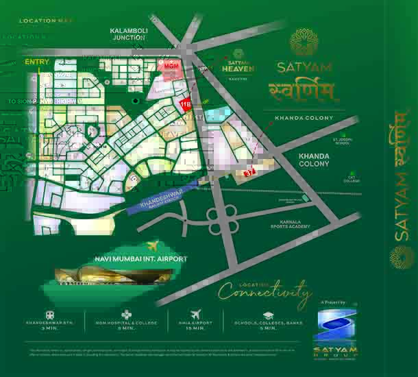 Satyam Swarnim Khanda Colony Location Map