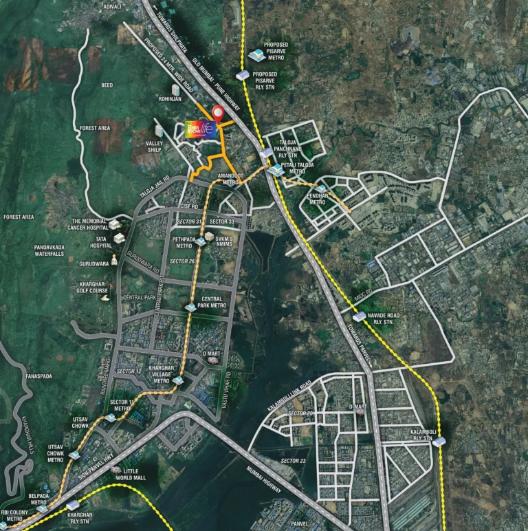 Rainbow Life 2 Kharghar Location Map