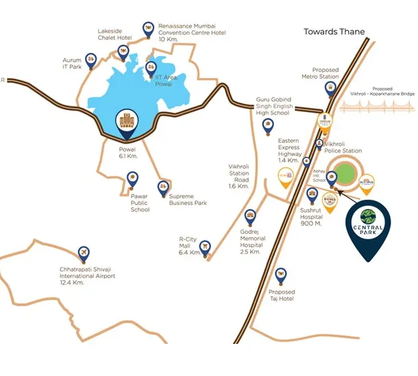 Vaibhavlaxmi Corporate Park Chembur Location Map