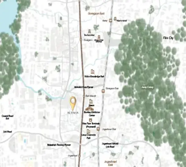 Altavia at Sunteck City Avenue 5 Location Map