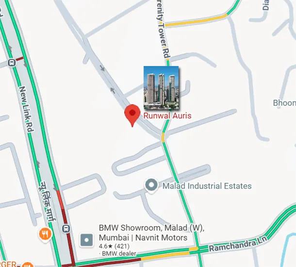 Runwal Auris Location Map