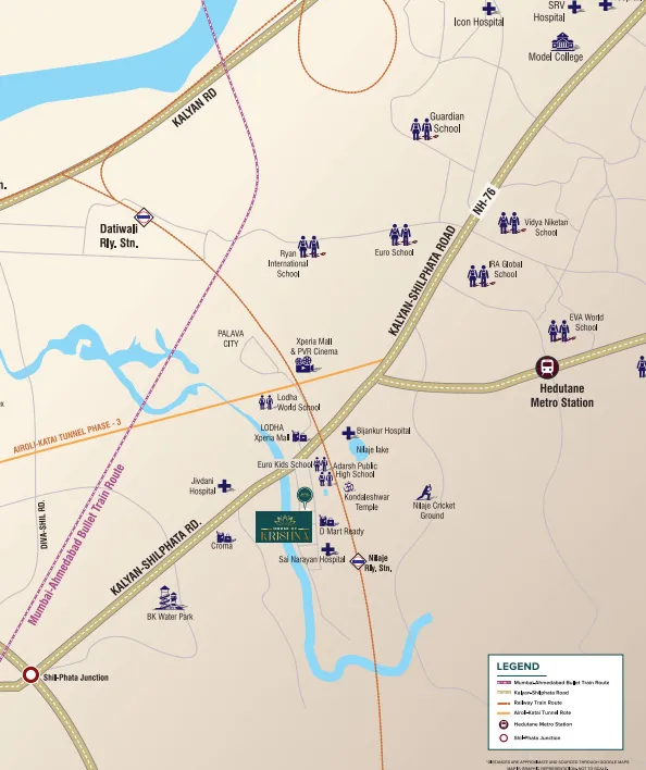 Pratik House of Krishna Location Map