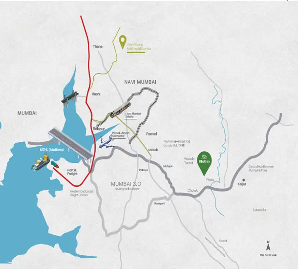 Blubay Karjat by Ora Land Location Map