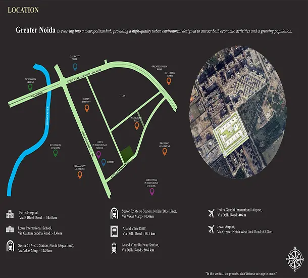 Aspire Centurian Park Greater Noida Location Map