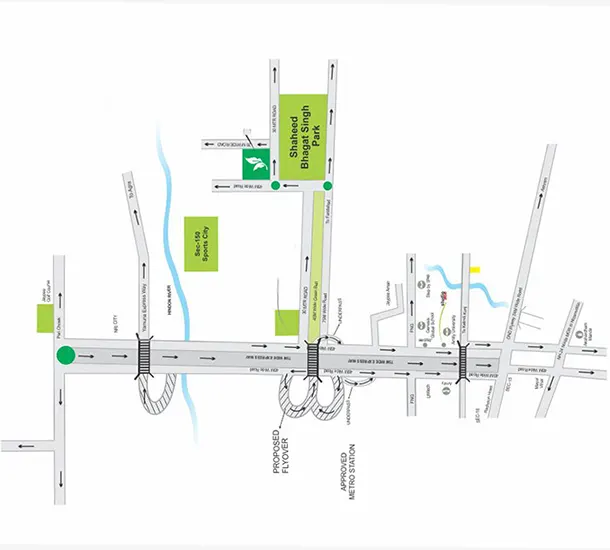 Ace Parkway 2.0 Noida Location Map